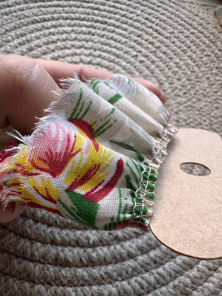 Handmade vintage-style fabric trim created especially for decorating your junk journals and creative projects, Journal Craft Supplies