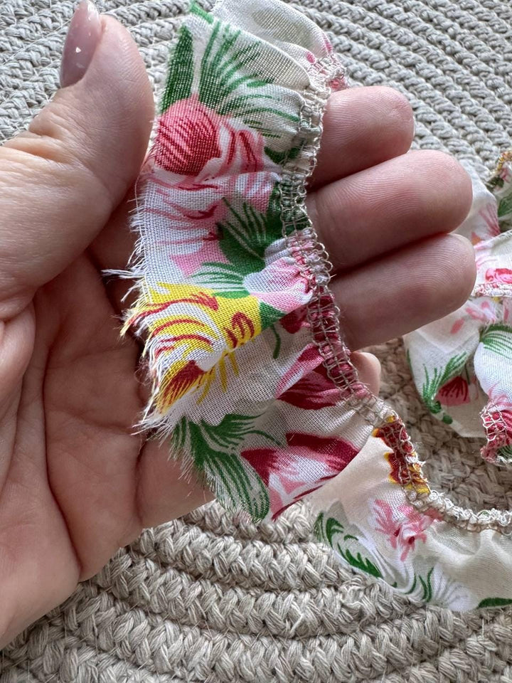 Handmade vintage-style fabric trim created especially for decorating your junk journals and creative projects, Journal Craft Supplies