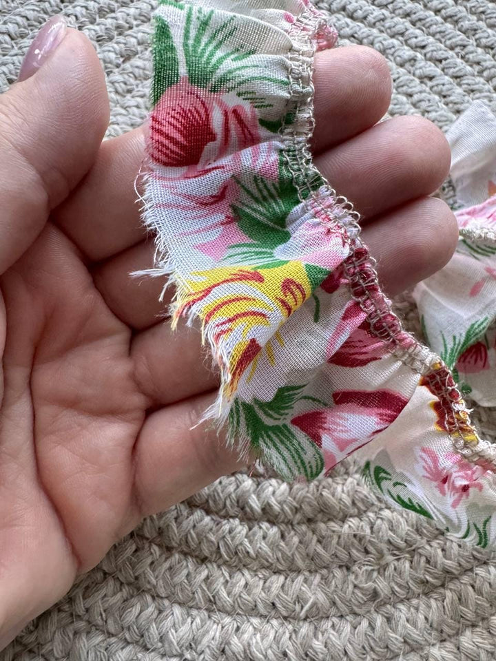 Handmade vintage-style fabric trim created especially for decorating your junk journals and creative projects, Journal Craft Supplies