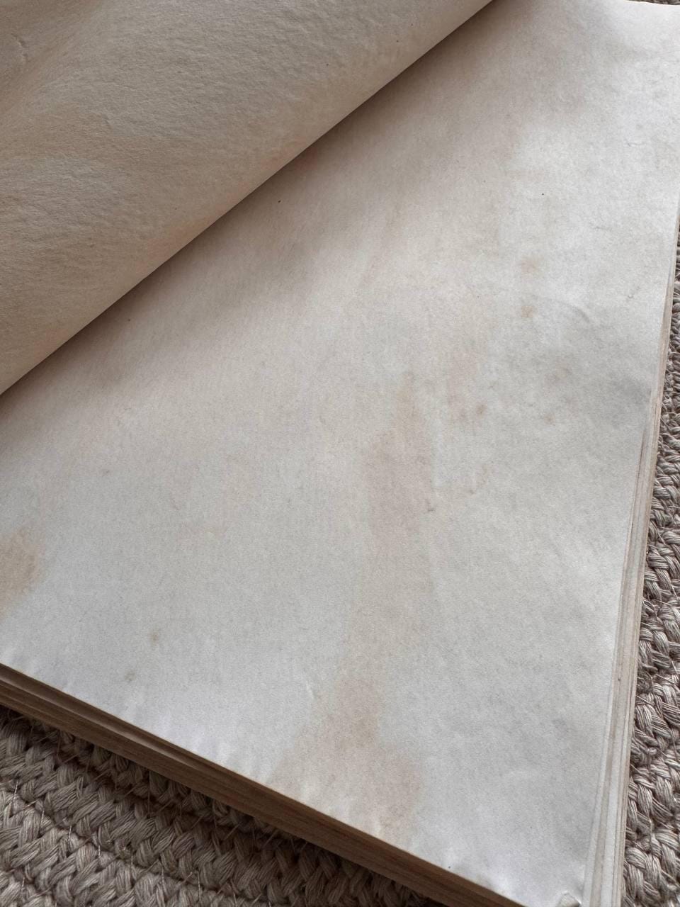 Handmade Tea Stained Paper A4 | 80gsm Aged Vintage Sheets for Junk Journal, Book Binding & Scrapbooking
