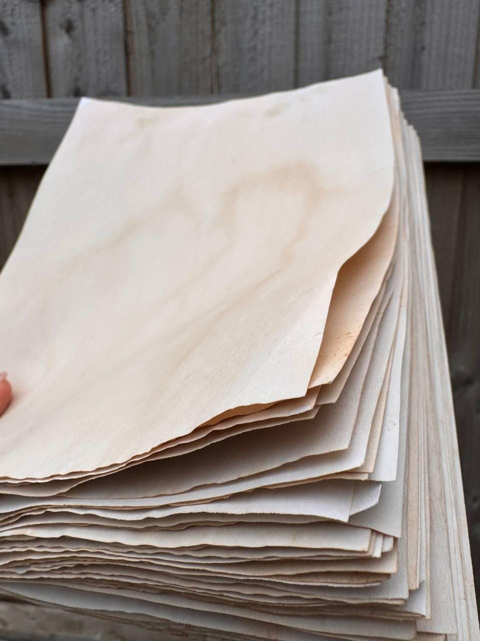 Handmade Tea Stained Paper A4 | 80gsm Aged Vintage Sheets for Junk Journal, Book Binding & Scrapbooking