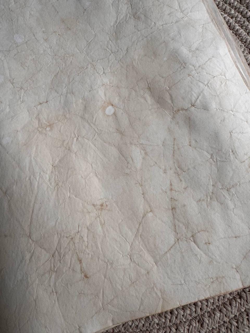 Handmade Crinkled Tea Stained Paper A4 | 80gsm Textured Aged Sheets for Junk Journal, Book Binding & Craft