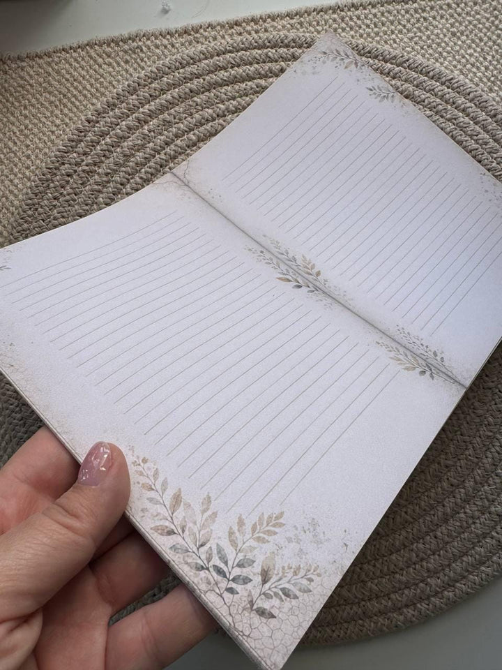 Vintage Notebook PagesA4,set includes 20sheets,A5 Journal Inserts, Handmade Lined Paper, Junk Journal Pages,Neutral Botanical Stationery Set