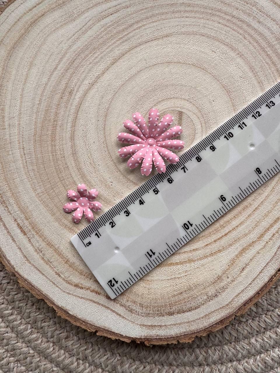 Set of 35 Handmade Paper Flowers, Vintage Floral Embellishments, Scrapbooking Flowers, Junk Journal Decor, Small Paper Blossoms