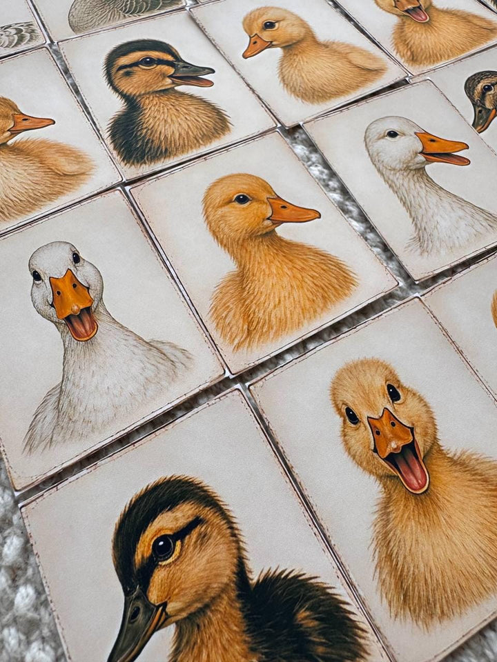 Set of 30 Duck Stickers Set, Vintage Duckling Stickers, Farm Animal Scrapbook Stickers, Cottagecore Planner Stickers,Cute Goose Duck Journal