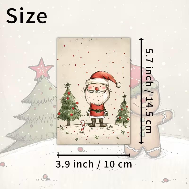 Set of 20 Cute Christmas Journal Cards Set, Whimsical Holiday Ephemera, Scandinavian Xmas Scrapbook Cards, Winter Junk Journal Kit, Nordic