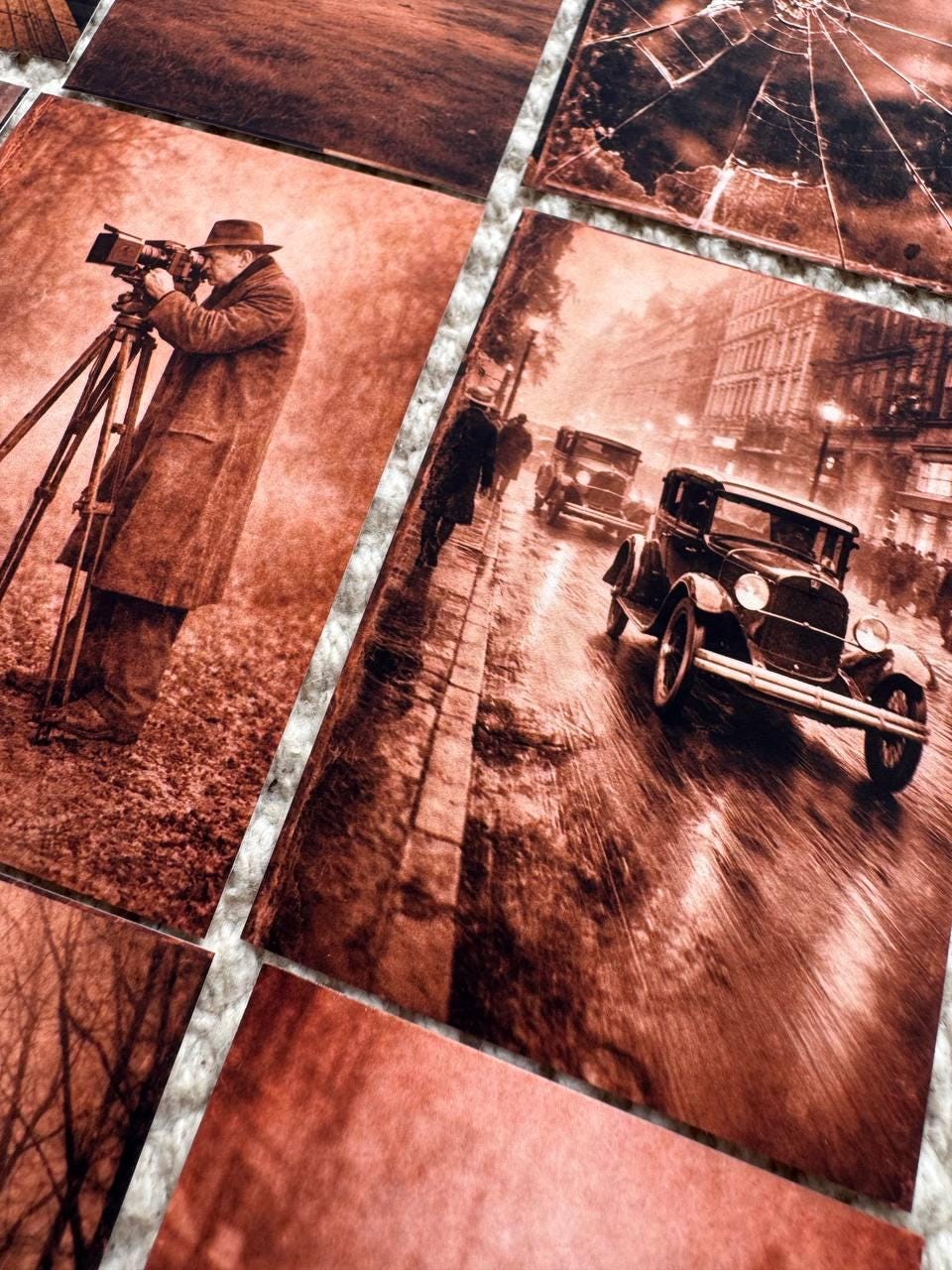 Vintage Photographer Stickers Set of 16, Retro Camera Journal Stickers, Sepia Photography Ephemera, Junk Journal UK Craft