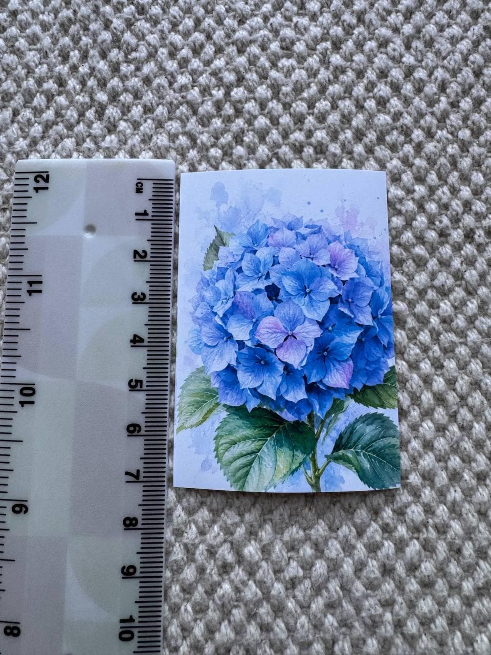 Hydrangea Flower Stickers Set of 16, Watercolor Botanical Floral Stickers, Handmade in UK, Journal Scrapbook Planner Decor Gift