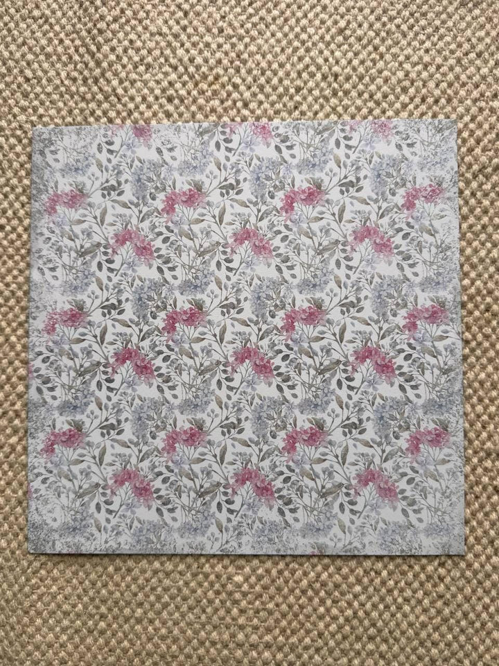 Shabby Love Scrapbook Paper Pad 8x8, Fabrika Decoru Double Sided Cardstock, Floral Paper, Junk Journal Supplies