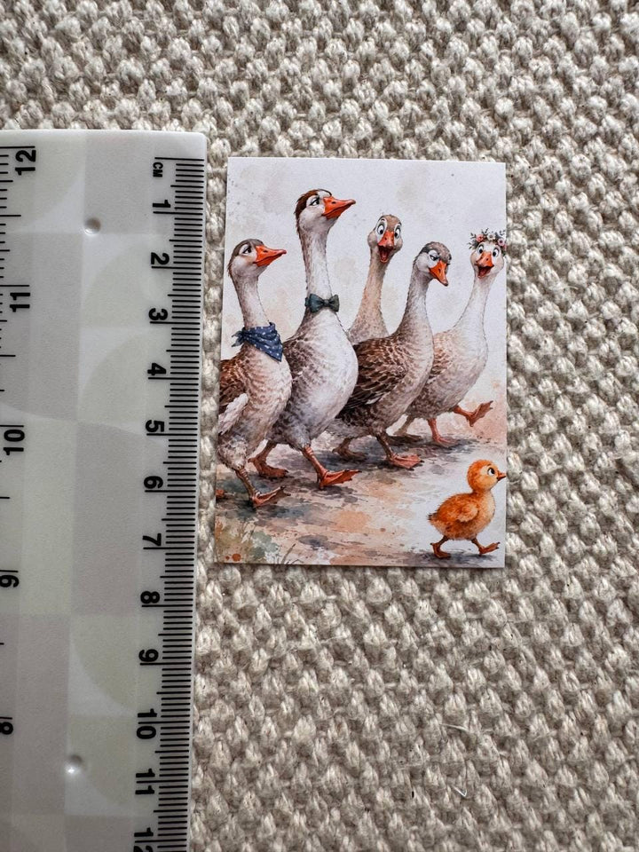 Cute Woodland Animal Stickers Set of 16, Funny Forest Friends, Watercolor Animal Stickers, Scrapbooking, Handmade UK Decor