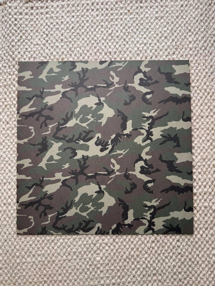 Military Style Scrapbook Paper Pad 8x8, Fabrika Decoru, Double Sided Cardstock, Army Craft Paper, Junk Journal Paper Pack