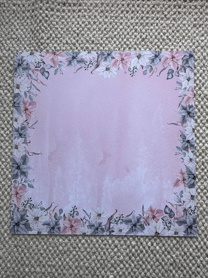 Winter Melody Scrapbook Paper 8x8, Double-Sided Winter Paper, Christmas Junk Journal & Card Making Supplies