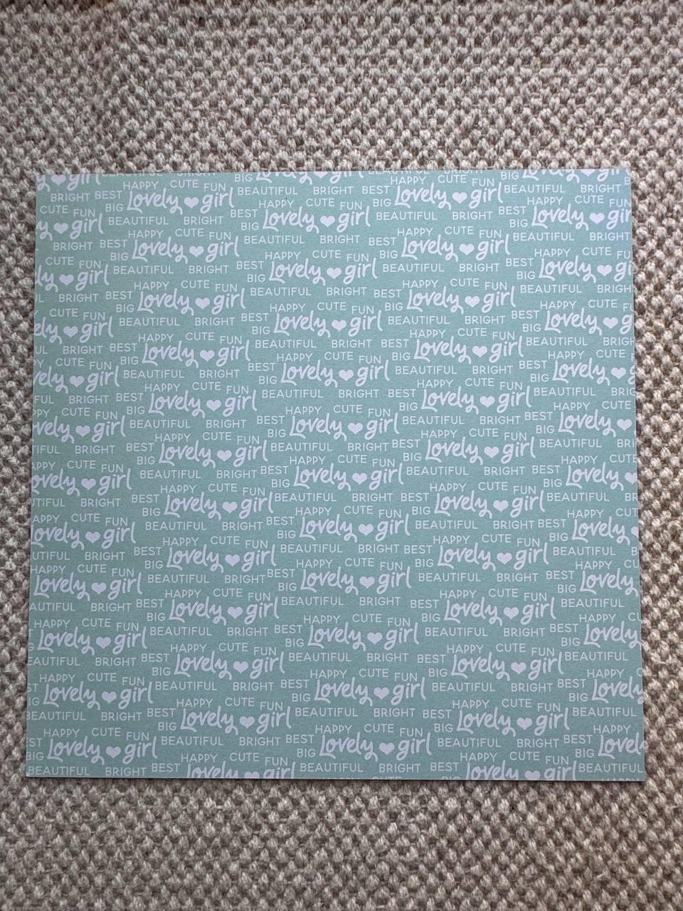 Party Girl Scrapbook Paper 8x8, Double Sided Birthday Party Paper, Girls Junk Journal Card Making Craft Supplies