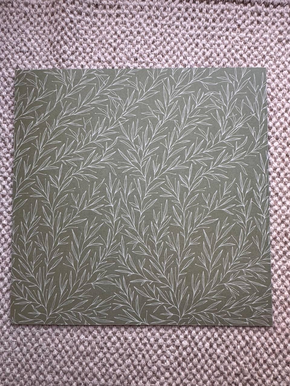 Night Garden Scrapbook Paper 8x8, Double Sided Floral Botanical Paper, Junk Journal Card Making Craft Supplies