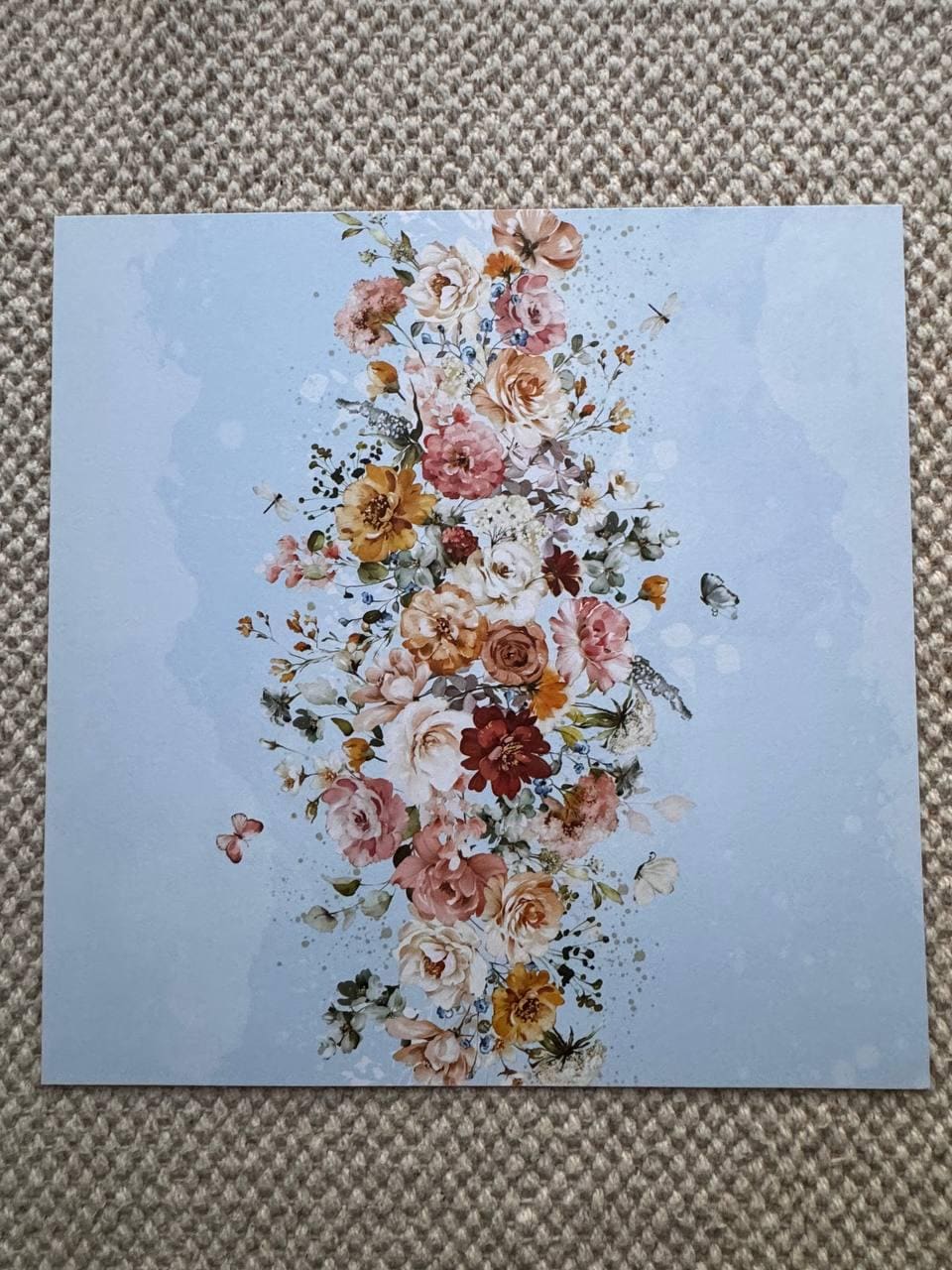 Nostalgia Scrapbook Paper 12x12, Double Sided Vintage Floral Paper, Shabby Chic Junk Journal Craft Supplies