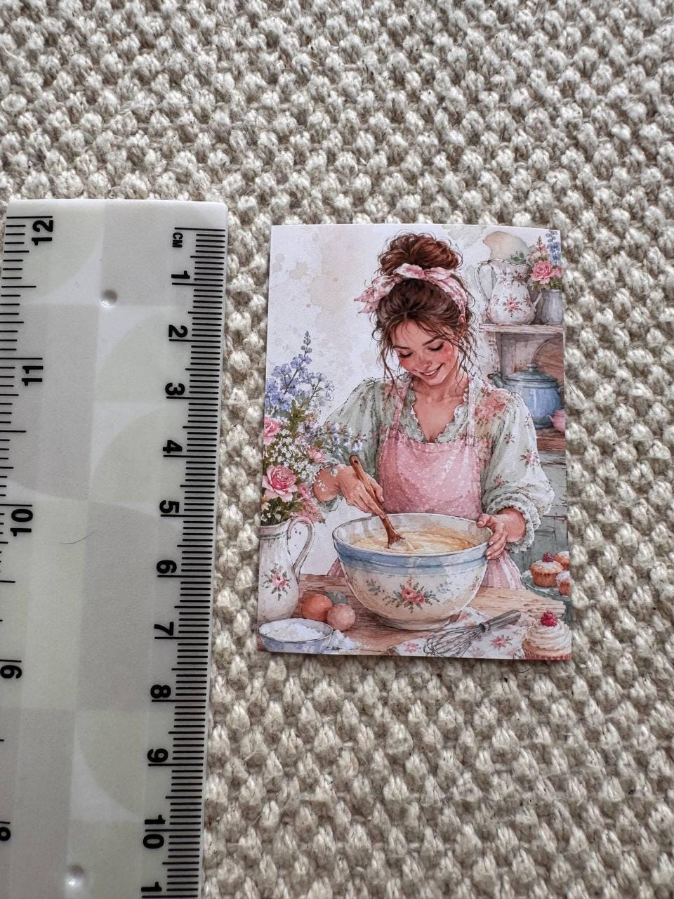 16 Vintage Baking Stickers, Cottage Kitchen Stickers, Floral Bakery & Cake Stickers, Junk Journal, Scrapbook, Cottagecore Craft