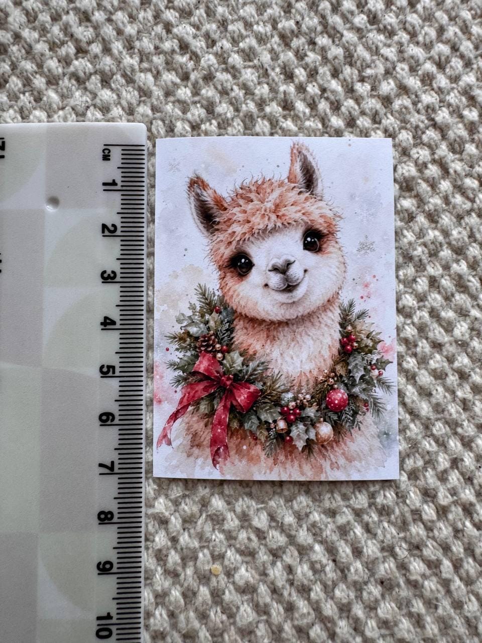 16 Cute Christmas Animal Stickers, Watercolour Festive Animals, Reindeer Fox Cat Koala, Junk Journal Scrapbook Christmas Craft Supplies