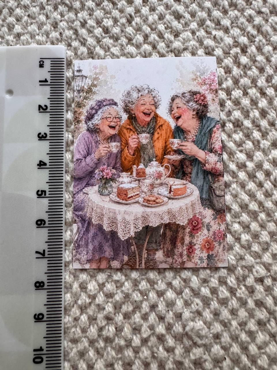 Vintage Friendship Stickers Set of 16, Happy Grandmas Watercolor Stickers, Junk Journal, Scrapbook, Handmade in the UK Decor