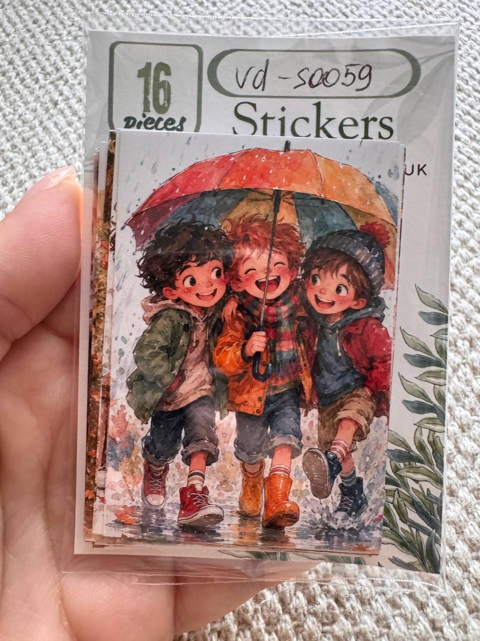 Vintage Boys Friendship Stickers Set of 16, Watercolor Adventure Kids Stickers, Junk Journal, Scrapbook, Handmade in the UK Decor