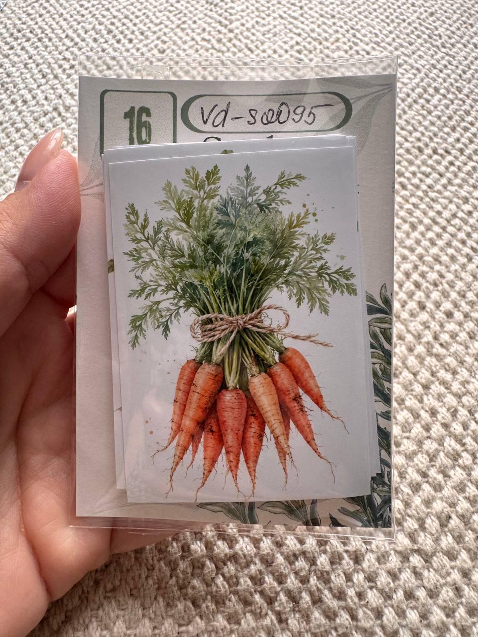 16 Vegetable & Herb Stickers, Botanical Garden Stickers, Watercolour Veggie Stickers, Junk Journal Scrapbook Planner Craft Supplies