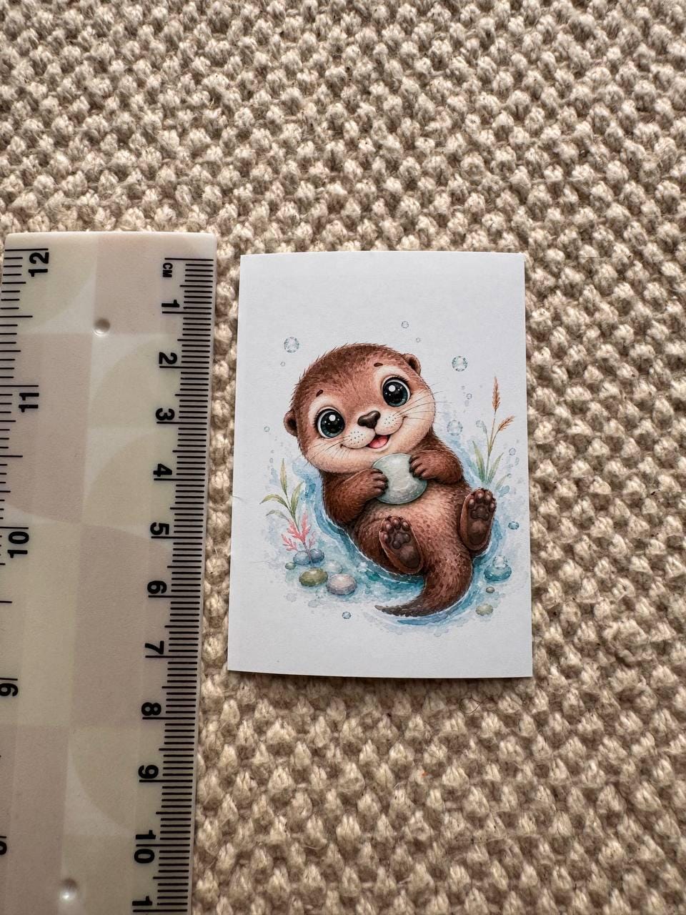 16 Cute Aquatic Animal Stickers, Watercolour Sea Life Stickers, Axolotl Otter Turtle Whale, Junk Journal Scrapbook Planner Crafts