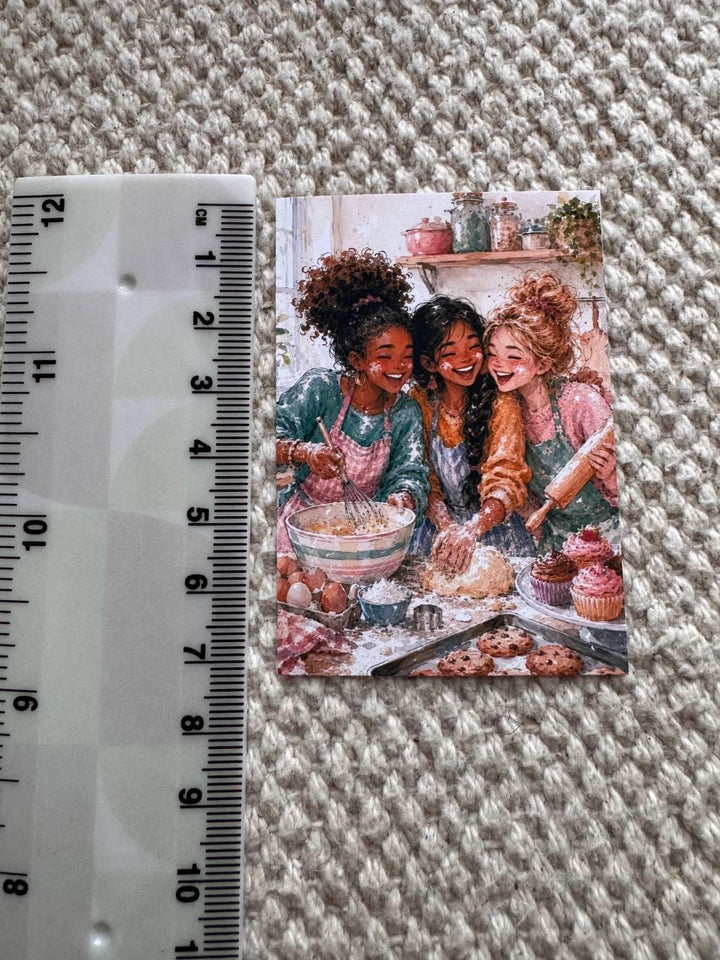 Best Friends Stickers Set of 16, Friendship Scrapbook Stickers, Girls Journal Stickers, Handmade in the UK, Planner & Junk Journal