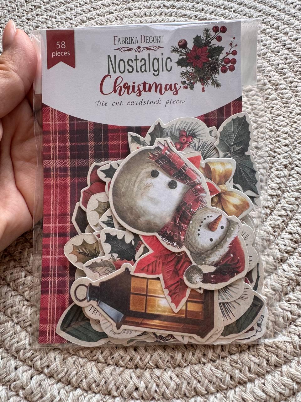 58 Christmas Ephemera, Nostalgic Christmas Die Cut Cardstock Pieces, Junk Journal Supplies, NOT Stickers