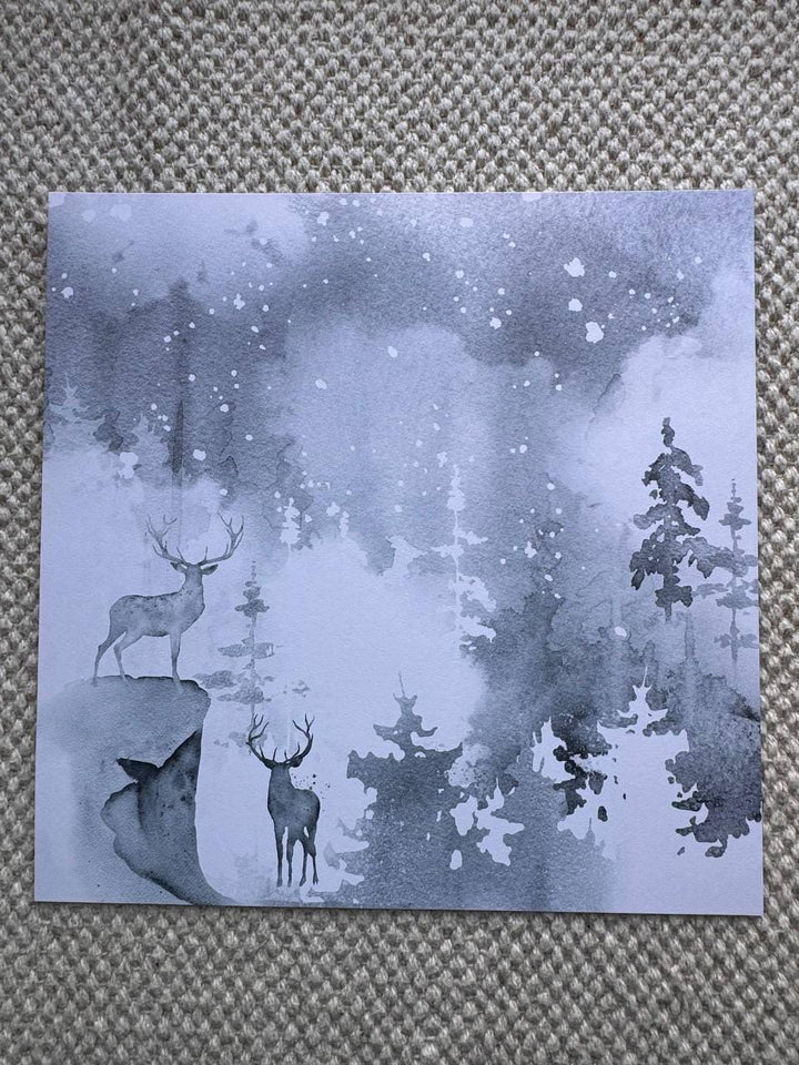 Winter Melody Scrapbook Paper 8x8, Double-Sided Winter Paper, Christmas Junk Journal & Card Making Supplies