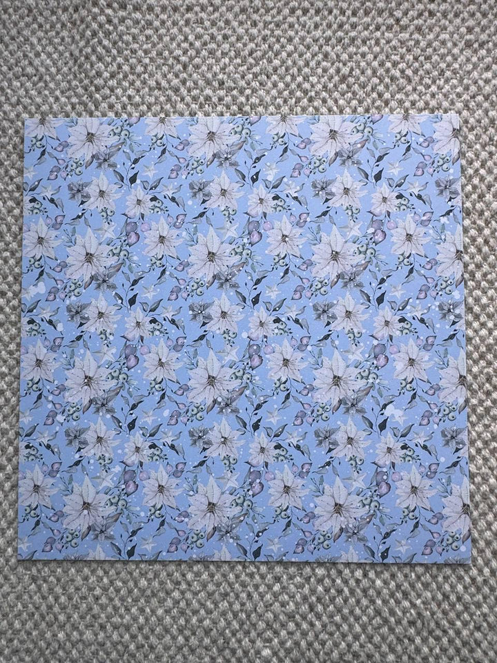Winter Melody Scrapbook Paper 8x8, Double-Sided Winter Paper, Christmas Junk Journal & Card Making Supplies