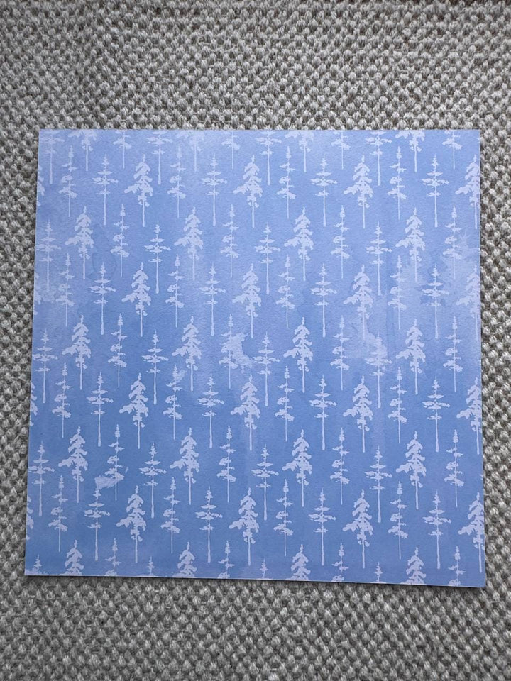Winter Melody Scrapbook Paper 8x8, Double-Sided Winter Paper, Christmas Junk Journal & Card Making Supplies
