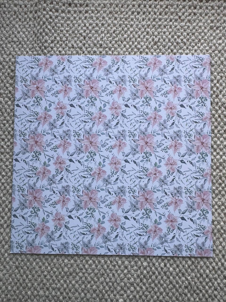 Winter Melody Scrapbook Paper 8x8, Double-Sided Winter Paper, Christmas Junk Journal & Card Making Supplies