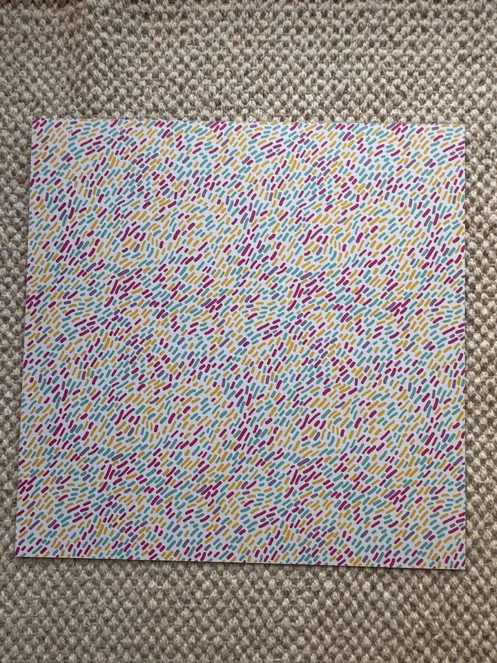 Party Girl Scrapbook Paper 8x8, Double Sided Birthday Party Paper, Girls Junk Journal Card Making Craft Supplies