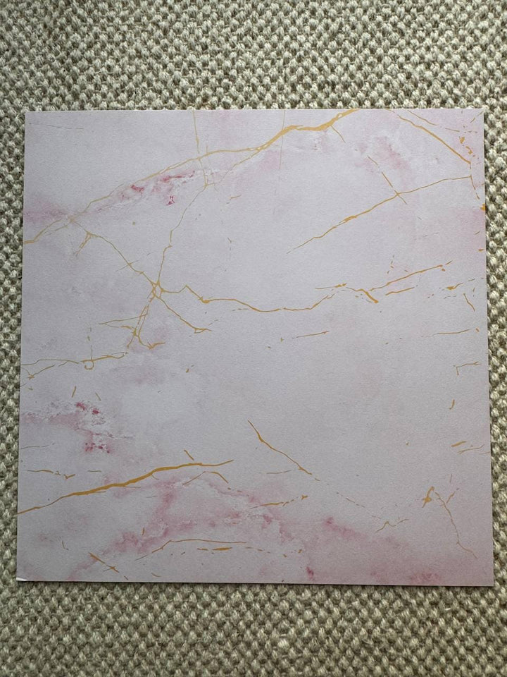 Say Yes Scrapbook Paper 8x8, Double Sided Pink Floral Paper, Wedding Junk Journal Card Making Craft Supplies