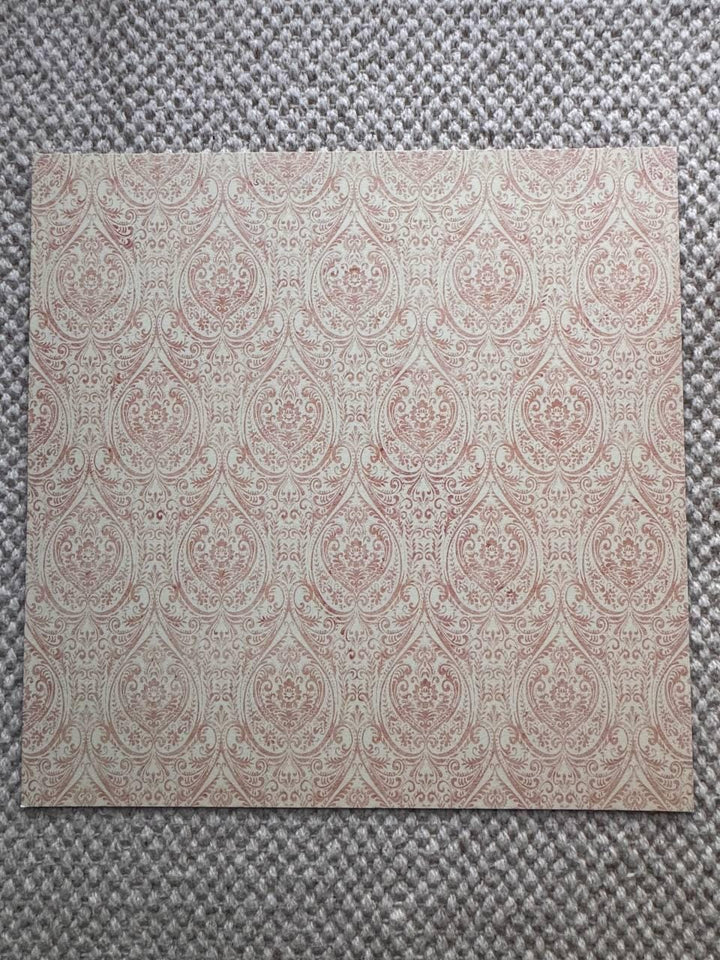 Sentimental Story Scrapbook Paper 8x8, Double Sided Vintage Floral Paper, Junk Journal Card Making Supplies