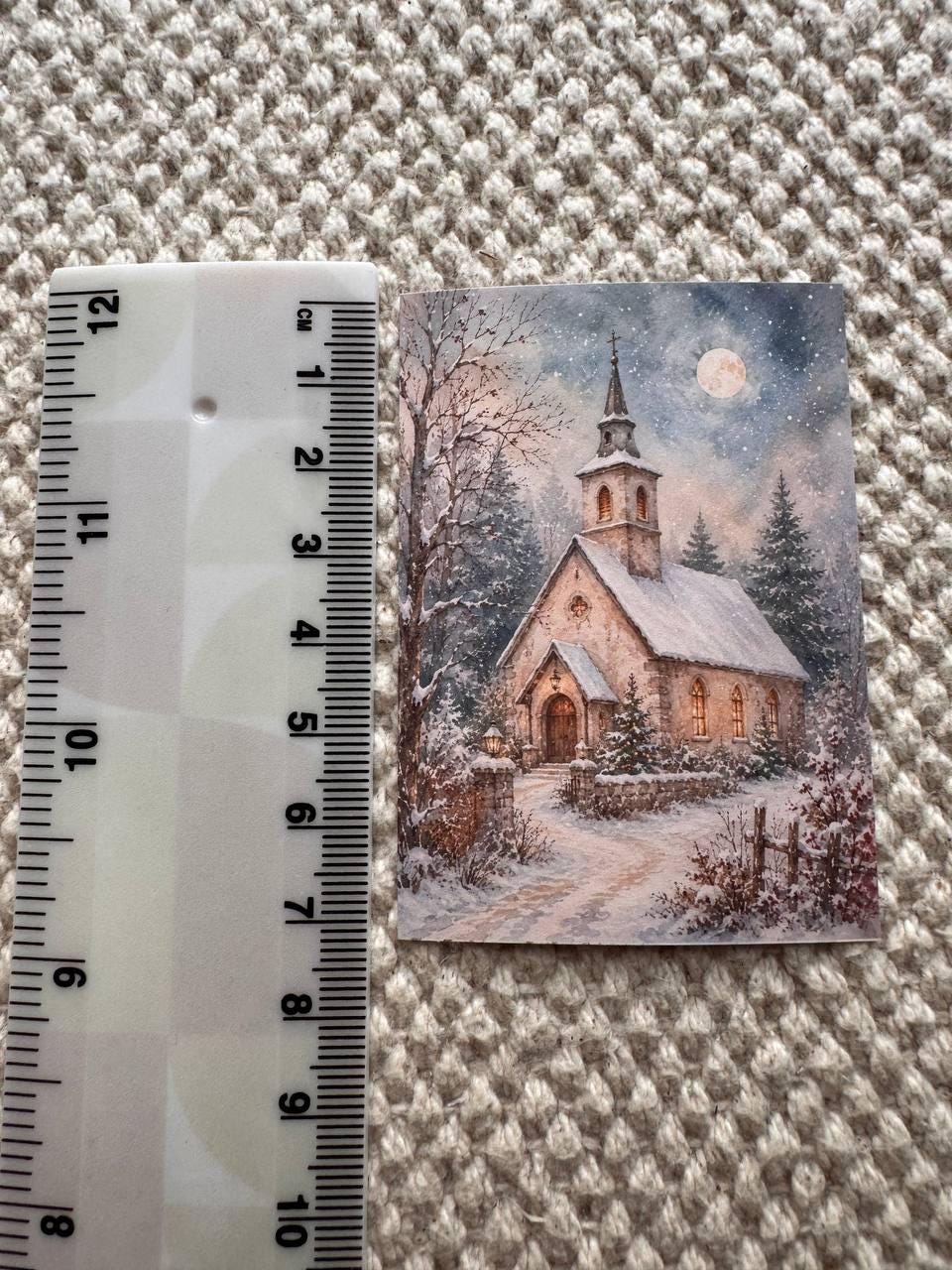 16 Vintage Christmas Stickers, Cosy Winter Watercolour Stickers, Christmas Village, Children & Animals, Junk Journal Scrapbook Crafts