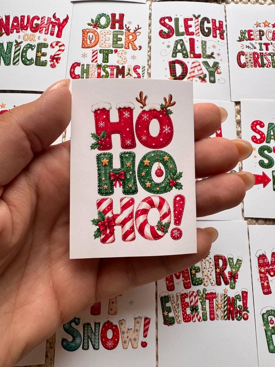 16 Christmas Quote Stickers, Funny Festive Sayings, Merry Christmas Stickers, Xmas Scrapbook Junk Journal Planner Craft Stickers