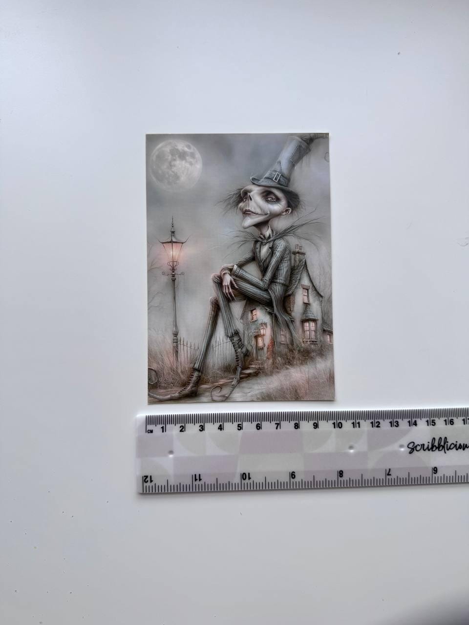 Set of 20 Halloween Gothic Postcards, Spooky Witch Cards, Haunted House Ephemera, Junk Journal Supplies, Dark Gothic Scrapbooking
