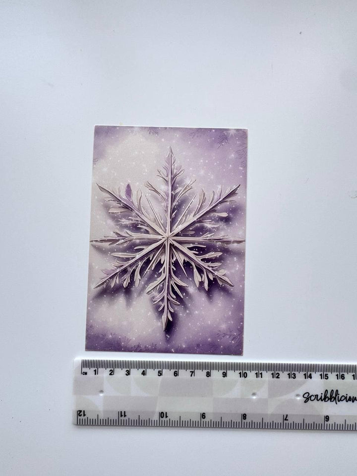 Set of 20 Purple Christmas Postcards, Lavender Winter Cards, Christmas Ephemera, Junk Journal Supplies, Scrapbooking Cards, Festive Decor