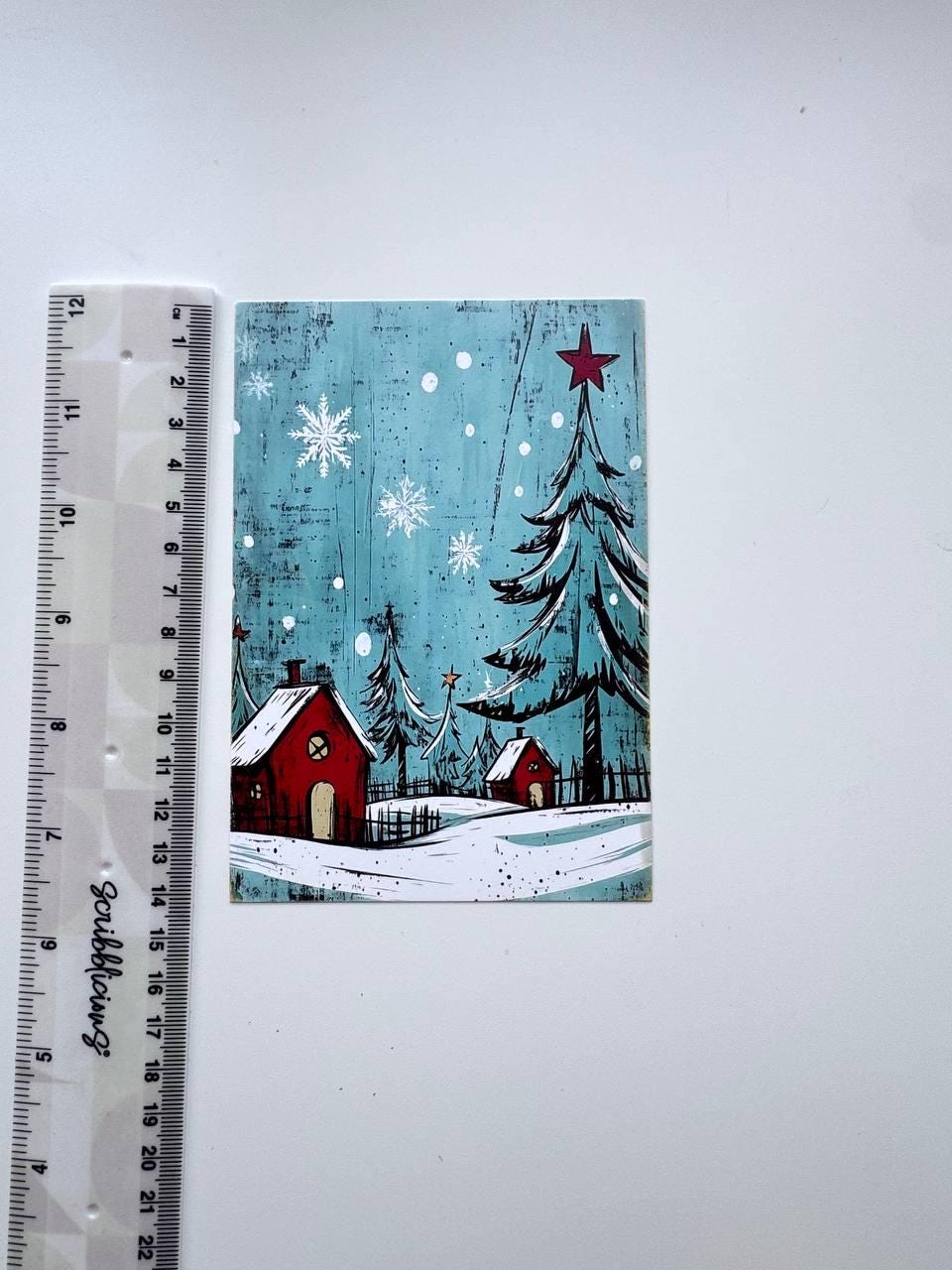 Set of 20 Christmas Cards, Winter Junk Journal Cards, Cute Christmas Ephemera, Scrapbooking Supplies, Festive Paper Craft, Santa Cards