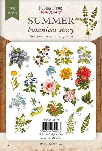 58 Summer Botanical Die Cuts, Colourful Floral Ephemera, Cardstock Pieces, NOT Stickers, No Adhesive, Junk Journal Supplies