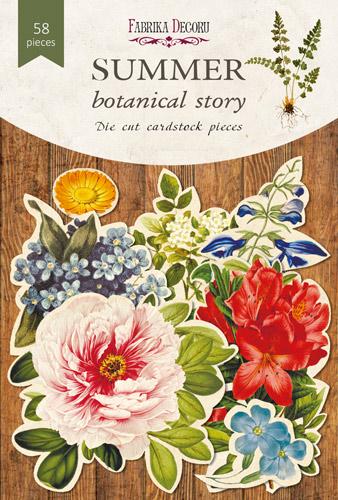 58 Summer Botanical Die Cuts, Colourful Floral Ephemera, Cardstock Pieces, NOT Stickers, No Adhesive, Junk Journal Supplies