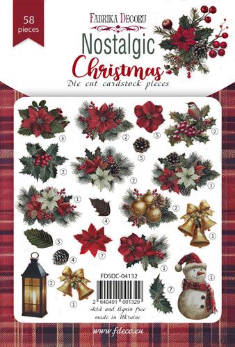 58 Christmas Ephemera, Nostalgic Christmas Die Cut Cardstock Pieces, Junk Journal Supplies, NOT Stickers