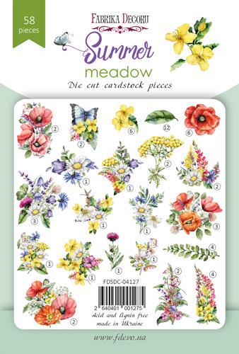 58 Summer Meadow Die Cuts, Wildflower & Butterfly Ephemera, Cardstock Pieces, NOT Stickers, No Adhesive, Junk Journal Supplies