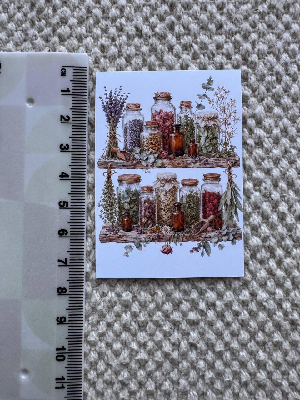16 Botanical Apothecary Stickers, Vintage Herb Jar Stickers, Watercolor Herbal Bottles, Junk Journal Scrapbook Cottagecore Decor