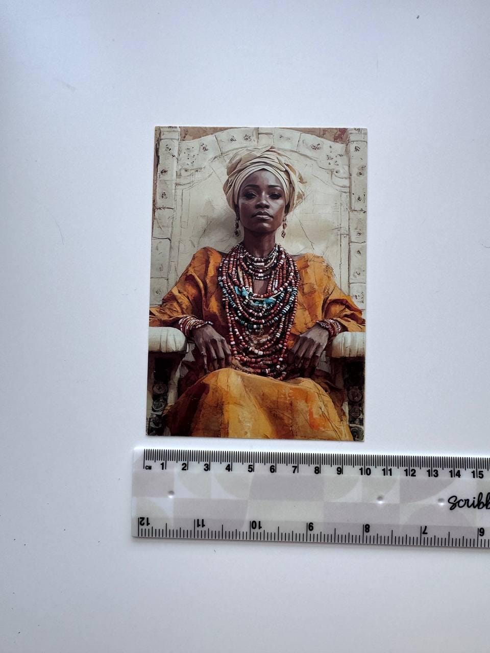Set of 20 African Art Postcards, African Women & Wildlife Cards, 10 x 14.5 cm, 20 Different Designs, Single-Sided, Junk Journal