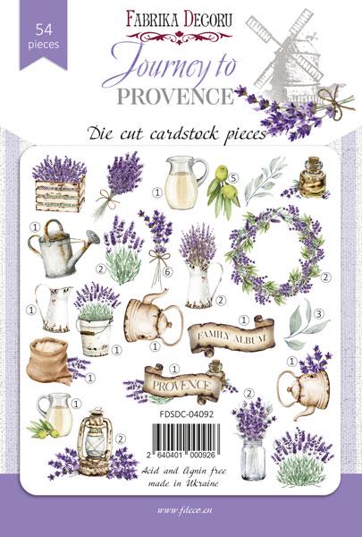 54 Lavender Die Cuts, Provence Botanical Ephemera, French Country Flowers, NOT Stickers, No Adhesive, Junk Journal Supplies