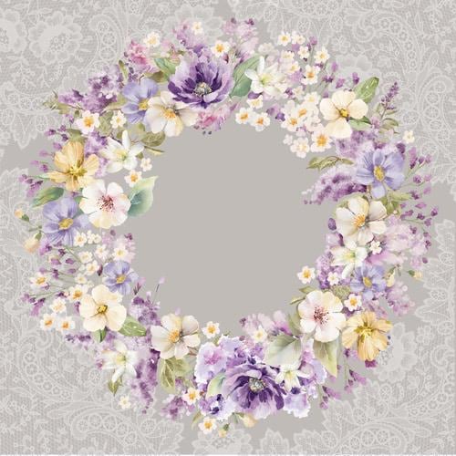 Floral Sentiments Scrapbook Paper 8x8, 10 Double Sided Sheets, Floral Botanical Paper, Junk Journal Supplies