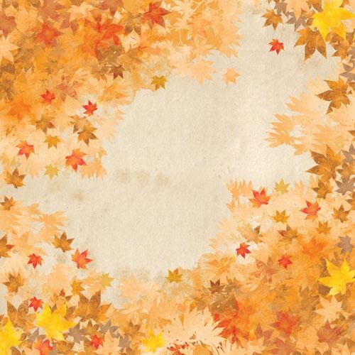 Bright Autumn Scrapbook Paper 8x8, Double Sided Autumn Paper, Fall Botanical Junk Journal Card Making Supplies