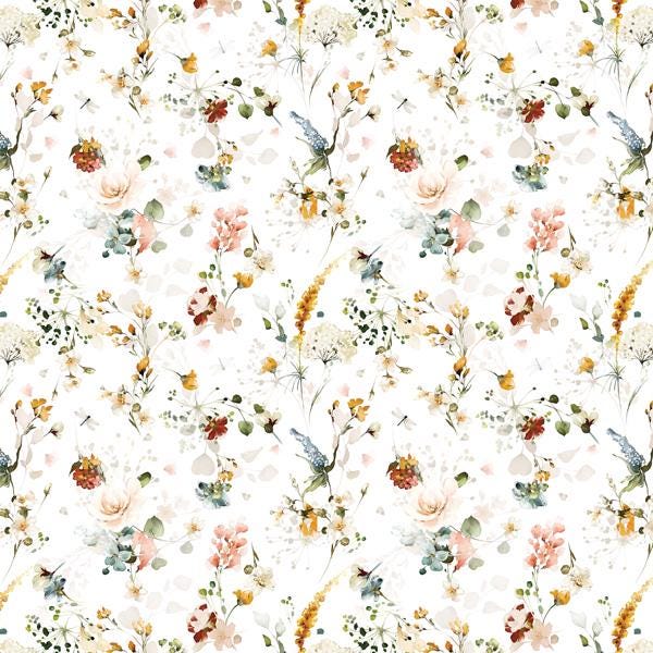 Where Beauty Lives Scrapbook Paper 8x8, Double Sided Floral Paper, Romantic Junk Journal & Card Making Supplies