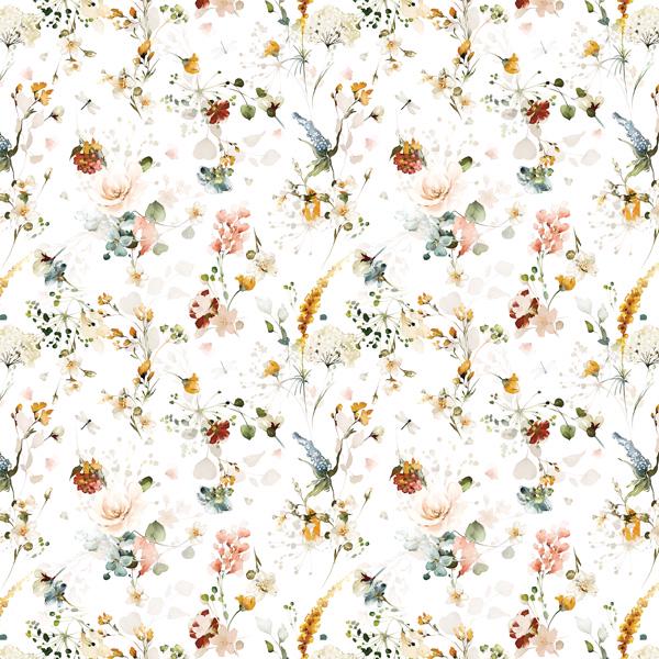 Where Beauty Lives Scrapbook Paper 8x8, Double Sided Floral Paper, Romantic Junk Journal & Card Making Supplies